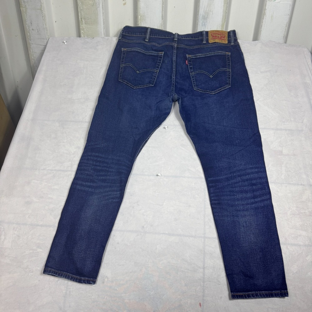 Levi's 512 Mens Tapered Leg Jeans Blue Denim Five Pockets Slim Fit‎ Size W38 L30 - Picture 2 of 16